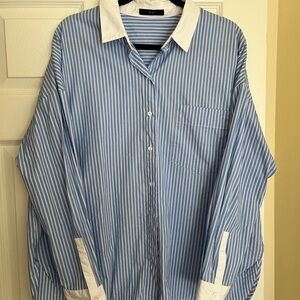 Women’s Blue Striped Shirt